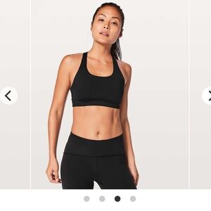 Lululemon Athletica Time To Sweat‎ Bra- Black Size 6